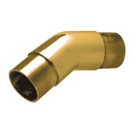 Lavi Industries Lavi Industries, Flush Angle Fitting, 147 Degree, for 2" Tubing, Polished Brass 00-730A/2